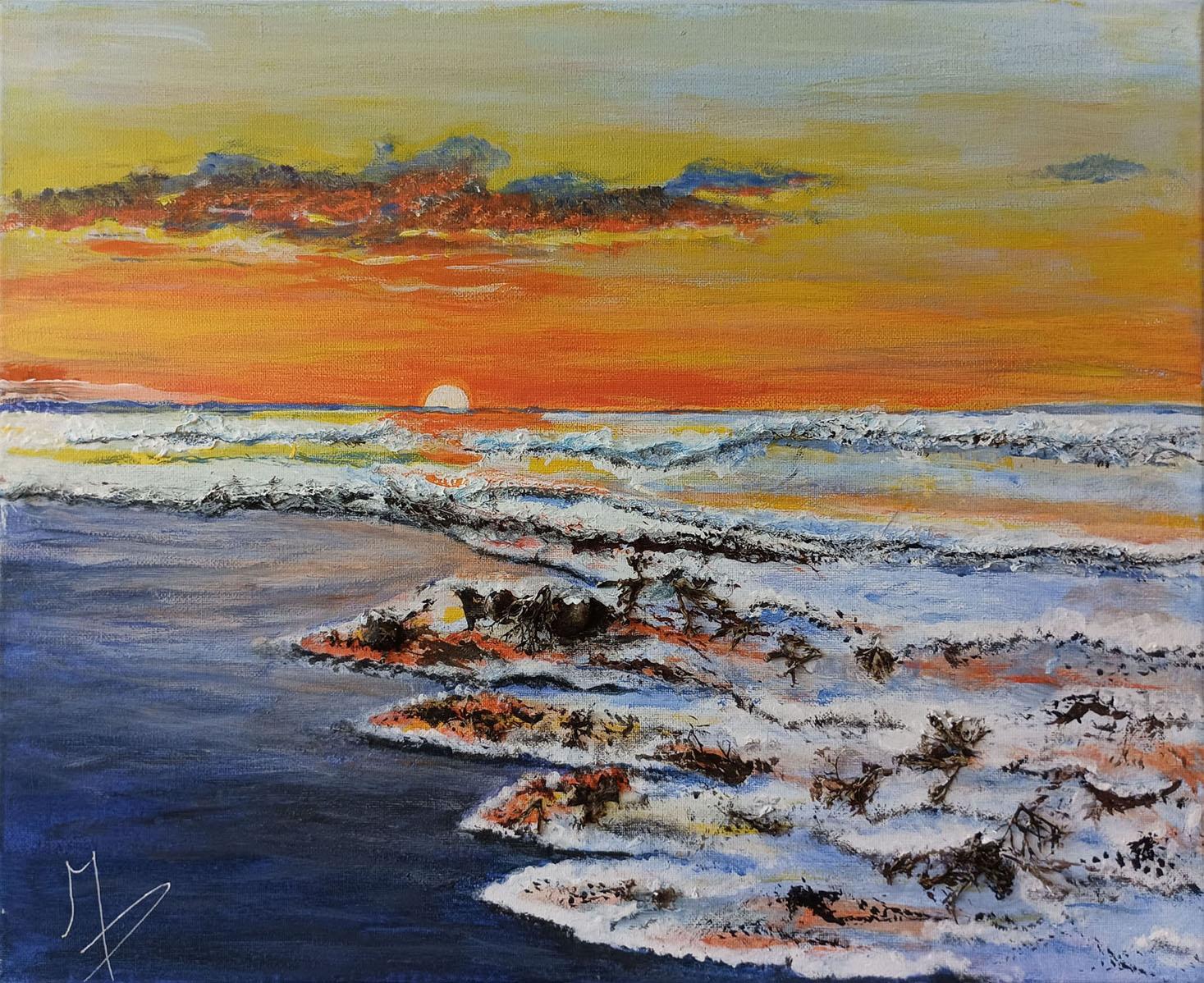 Couche de soleil sur les glenans